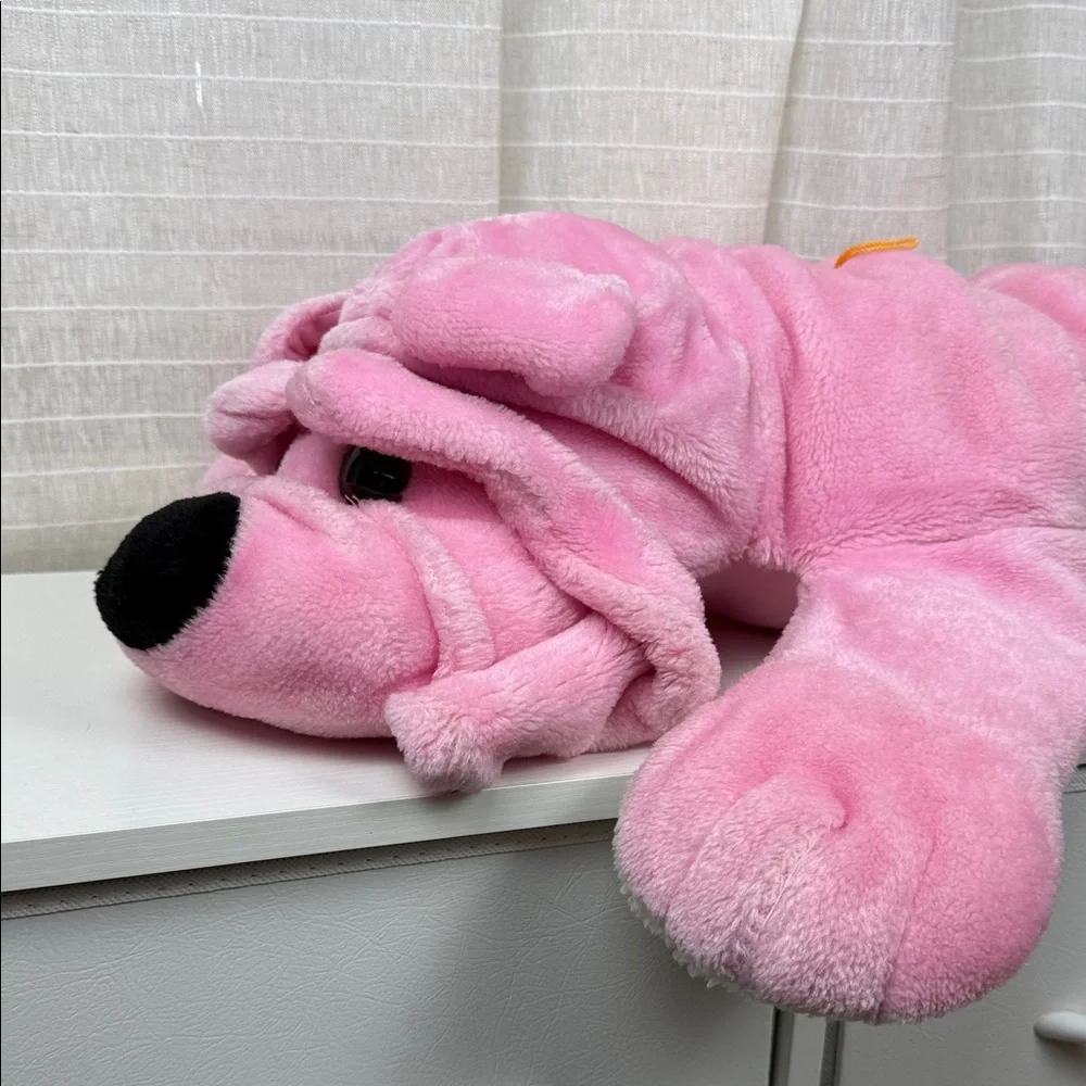 Charming Pink Plush Dog Toy